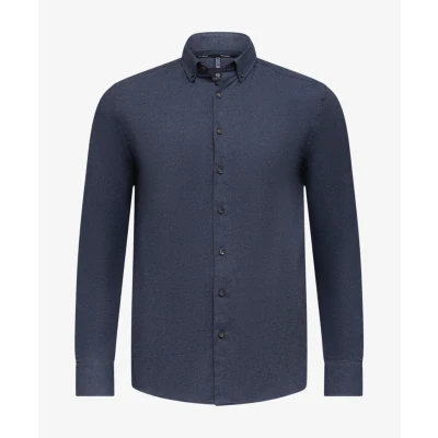 Afbeelding van State of Art Overhemd Effen Regular Fit Kobalt blauw XXL