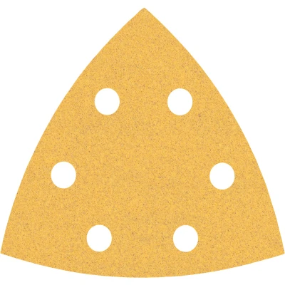 Image de BOSCH 2608900826 Feuille abrasive Expert C470 Best for Wood and Paint, 93 mm, grain 100, pour Multi Cutter, 6 trous (5 pcs)