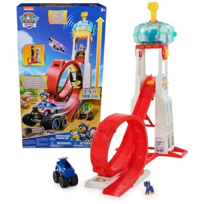 Afbeelding van PAW Patrol Reddingswagens Super Loop Uitkijktoren met licht en geluid