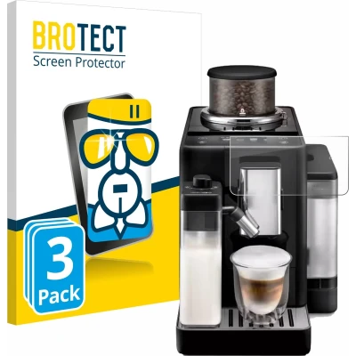 Afbeelding van BROTECT Screenprotector voor DeLonghi Rivelia Folie Beschermfolie Beschermglas transparant (3 Stuks)