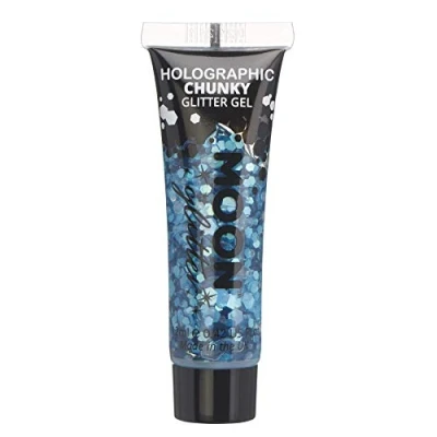 Afbeelding van Moon Creations Glitter Makeup Holographic Chunky Gel Blauw