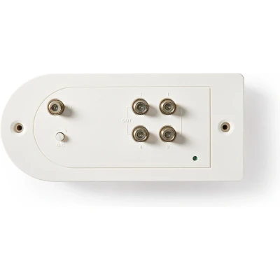 Afbeelding van Nedis CATV Versterker Versterking: 23 dB 86 1006 MHz Outputs: 4 Versterkingsregelaar Return path Wit
