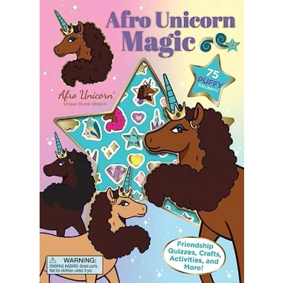 Afbeelding van Puffy Stickers Afro Unicorn: Unicorn Magic