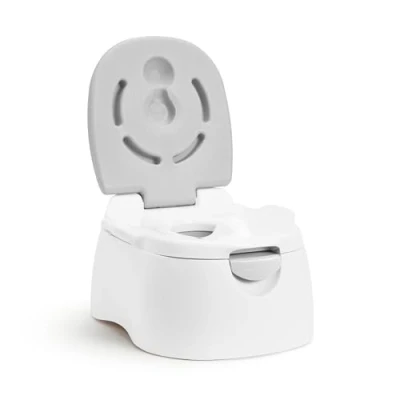 Afbeelding van Munchkin 3 in 1 toiletbril met meerdere verdiepingen, voor zindelijkheidstraining, afneembare en opstapje, veilige peuters jongens