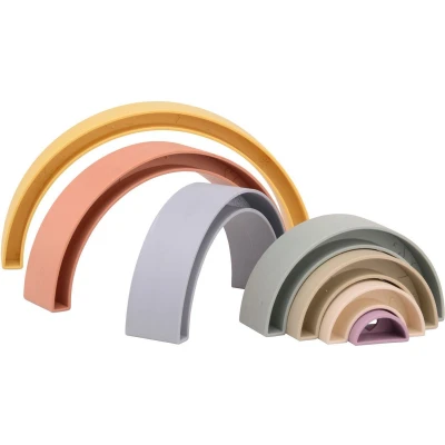 Afbeelding van Happy w.bio plast.stapelregenboog 22289