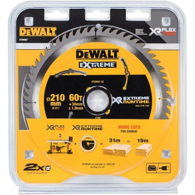 Afbeelding van DeWalt Accessoires DT99567 XR Cirkelzaagblad 210x30mm 60 tands QZ