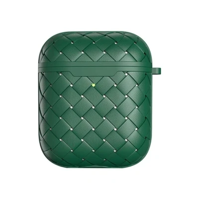 Afbeelding van AirPods 1/2 hoesje PU Wave Series soft case groen