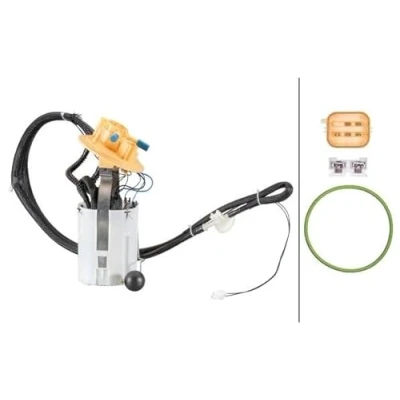 Afbeelding van HELLA 8TF 358 146 501 Brandstoftoevoereenheid met pakking, brandstoftoevoermodule, waterstraalpomp Electrisch