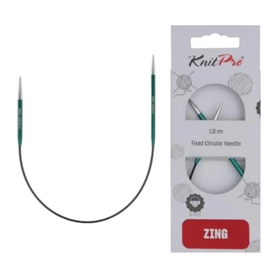 Afbeelding van KnitPro Zing rondbreinaalden 25cm 3.25mm.