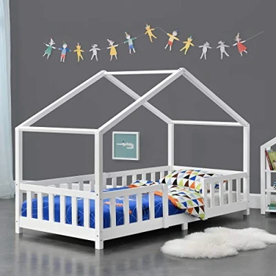 Afbeelding van Kinderbed Treviolo met uitvalbeveiliging 90x200 cm wit mat