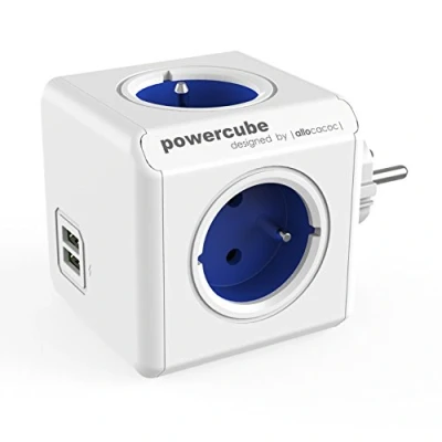 Image de Bloc Multiprise 4 Prises + 2 USB Allocacoc