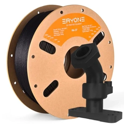 Afbeelding van ERYONE Koolstofvezel PA6 nylon filament 1,75 mm +/ 0,03 voor 3D printers, 800 g/spoel