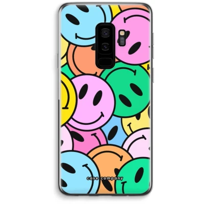 Afbeelding van Case Company® hoesje geschikt voor Samsung Galaxy S9 Plus Smiley N1 Soft Cover Telefoonhoesje Bescherming aan alle Kanten en Schermrand