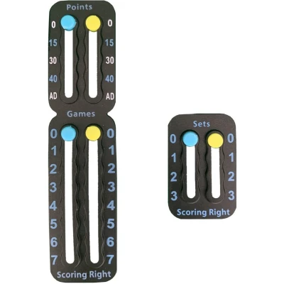 Afbeelding van Scoring Right Scorebord Tennis &amp; Padel Plakbaar Hoogwaardige Kwaliteit 1,9 Gram Zwart