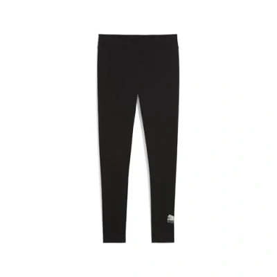 Afbeelding van ESS METALLIC Legging voor Dames, Zwart/Zilver, Maat XL PUMA
