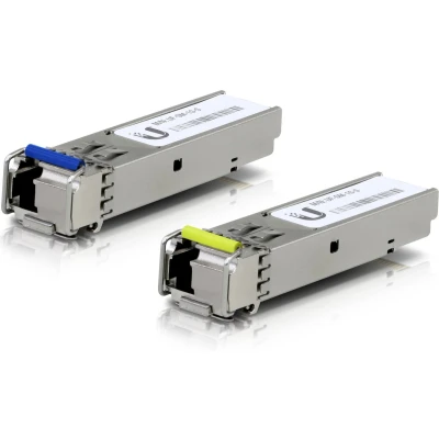 Afbeelding van Ubiquiti Networks UF SM 1G S UFiber SFP module Bidirectionele Single Mode Transceiver 2 eenheden