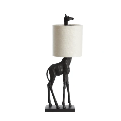 Afbeelding van Light &amp; Living Tafellamp GIRAFFE 28x20x68cm Zwart