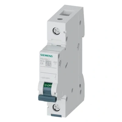 Afbeelding van Siemens 5SL6106 7 Dig.Industr. Zekeringautomaat 1 polig 6 A 230 V, 400 V