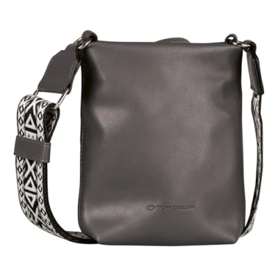 Afbeelding van TOM TAILOR Schoudertas Palina Cross Bag Dark Grey Donkergrijs