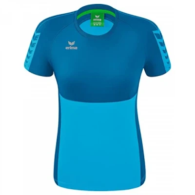 Afbeelding van Erima Six Wings T Shirt Dames Curaçao Maat: 36