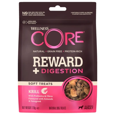 Afbeelding van Wellness Core Reward+ Treats Krill Digestion Hondensnacks 170 g Voor Volwassen Honden Van Alle Rassen