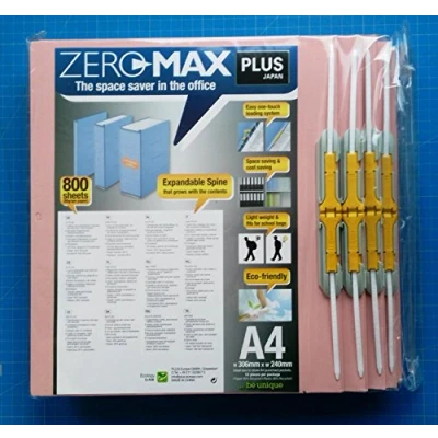 Image de Classeur gain de place Zero Max A4 extensible jusqu&#039;à 10 cm Rose