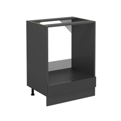 Afbeelding van Vicco Ovenombouwkast R Line, Antraciet Hoogglans/Antraciet, 60 cm zonder werkblad