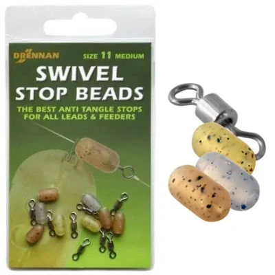 Afbeelding van Drennan Swivel Stop Beads (8 pcs) Maat : Medium Size 11