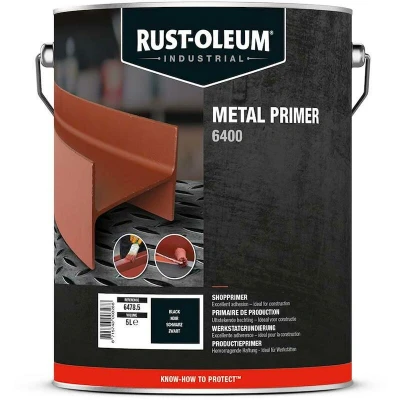 Afbeelding van Rust Oleum 6400 Shopprimers Verpakking: 5 liter, Basis: Oplosmiddelhoudend, Kleur: Zwart