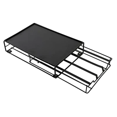 Afbeelding van Koffiecapsule organizer DKD Home Decor 21 x 31 7,5 cm Zwart Metaal