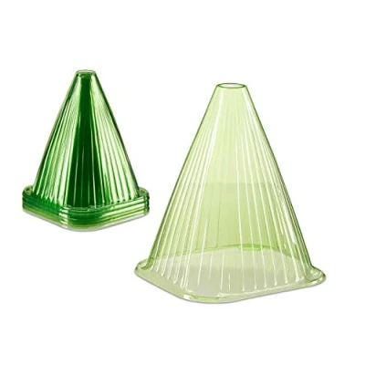 Afbeelding van Forceerkegels, set van 48, plantenaccessoires, slak en vogelbescherming, pvc, bel, groen