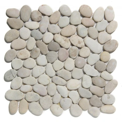 Afbeelding van The Mosaic Factory Natural Stone Riviersteen Tan