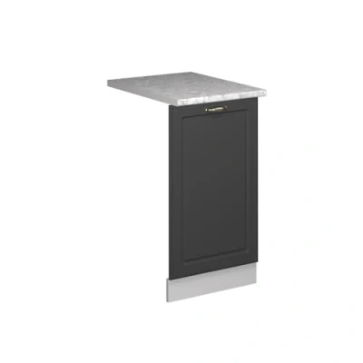 Afbeelding van Vicco Fame LineVoorpaneel vaatwasser 45 cm , WB Marmer Anthrazit Gold Landhaus