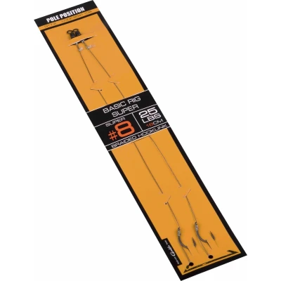 Afbeelding van Strategy Pole Position Basic Rig Super 18cm 25lb (2 pcs) Maat : haak 2