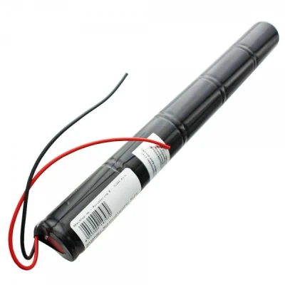 Afbeelding van Batterij voor noodlicht NiCd 6.0V 4500mAh L1x5 Mono D met 200 mm kabel aan één zijde
