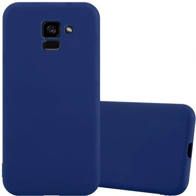 Afbeelding van Cadorabo Hoesje geschikt voor Samsung Galaxy A5 2018 in CANDY DONKER BLAUW Beschermhoes gemaakt van flexibel TPU silicone Case Cover