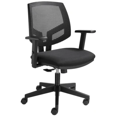 Afbeelding van Ergonomische bureaustoel stof 1638 met mesh rug