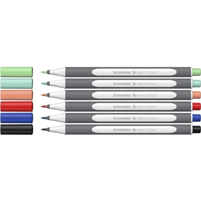 Afbeelding van Schneider brushpen Paint it 070 etui 5 + 1 gratis S ML07010503