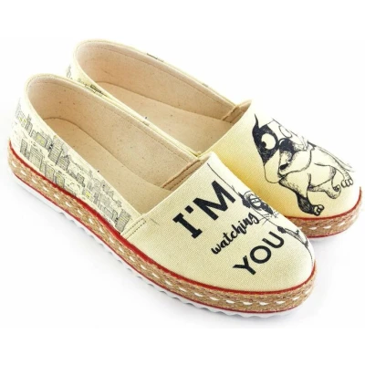 Afbeelding van GOBY I&#039;m Watching You Sneakers Schoenen Hoge kwaliteit Handmade Maat 35