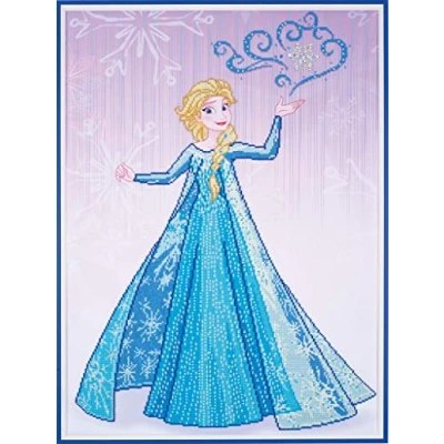 Afbeelding van DIAMOND PAINTING VERVACO PARTIAL DISNEY ELSA TOVERT