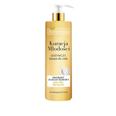 Afbeelding van Bielenda Youth Therapy Bodylotion Voedend met Slakkenslijm en 24K Goud Body Lotion voor Intense Hydratatie 400 ml