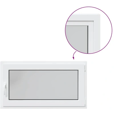Afbeelding van vidaXL Kelderraam RISOR 110x60 cm draaikiep draai DIN rechts wit