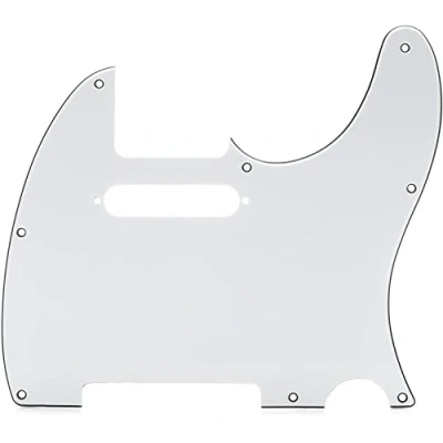 Afbeelding van Fender Modern Style Pickguard Tele wit 3 Ply 8 Hole