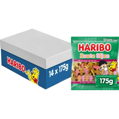 Afbeelding van 4x Haribo Zoute Rijen 175 gr