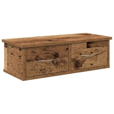 Afbeelding van vidaXL Wandkast 60x26x18,5 cm bewerkt hout oud houtkleurig