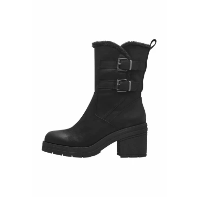Afbeelding van Marco Tozzi Snowboots, Dames, Maat: 37, Black Textiel