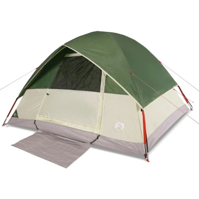 Afbeelding van Tent 6 persoons 348x340x190 cm 190T taft groen