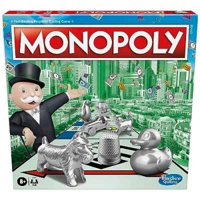 Afbeelding van Monopoly familiebordspel voor 2 tot 6 spelers, bordspel kinderen vanaf 8 jaar, inclusief Algemeen Fonds kaarten van fans, pakket kan variëren