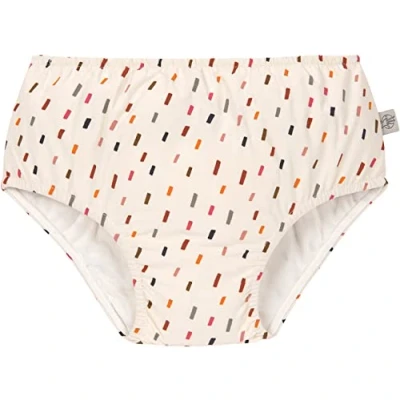 Afbeelding van Lässig Zwembroekje met luier Splash &amp; Fun Strepen Offwhite/multi maat 74 80cm