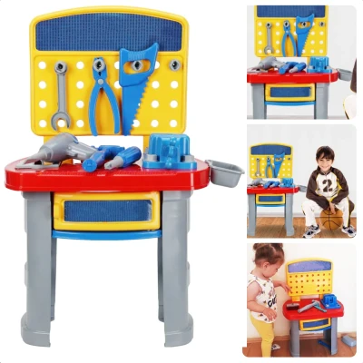 Afbeelding van Cheqo® Interactieve Speelgoed Werkbank Kinderwerkbank Bouwset voor Kinderen met Gereedschap Set